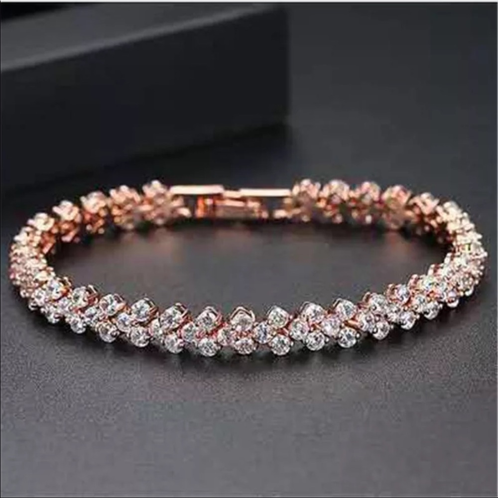 💙Glitter Rose Gold Plated Bracelet